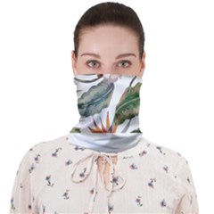 Tropical T- Shirt Tropical Pattern Quiniflore T- Shirt Face Covering Bandana (adult) by maxcute