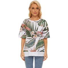 Tropical T- Shirt Tropical Pattern Quiniflore T- Shirt Oversized Basic Tee by maxcute