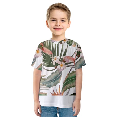 Tropical T- Shirt Tropical Pattern Quiniflore T- Shirt Kids  Sport Mesh Tee by maxcute