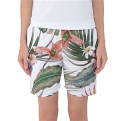 Tropical T- Shirt Tropical Pattern Quiniflore T- Shirt Women s Basketball Shorts by maxcute