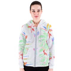 Tropical T- Shirt Tropical Sublime Blossom T- Shirt Women s Zipper Hoodie by maxcute