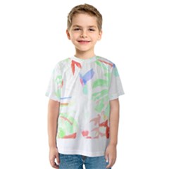 Tropical T- Shirt Tropical Sublime Blossom T- Shirt Kids  Sport Mesh Tee