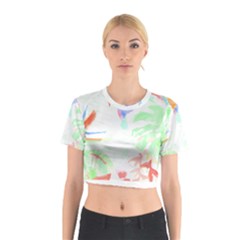 Tropical T- Shirt Tropical Sublime Blossom T- Shirt Cotton Crop Top by maxcute