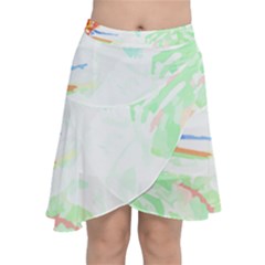 Tropical T- Shirt Tropical Sublime Blossom T- Shirt Chiffon Wrap Front Skirt by maxcute