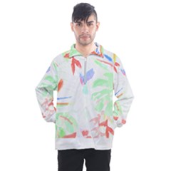 Tropical T- Shirt Tropical Sublime Blossom T- Shirt Men s Half Zip Pullover by maxcute