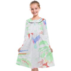 Tropical T- Shirt Tropical Sublime Blossom T- Shirt Kids  Midi Sailor Dress by maxcute