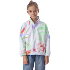 Tropical T- Shirt Tropical Sublime Blossom T- Shirt Kids  Half Zip Hoodie by maxcute