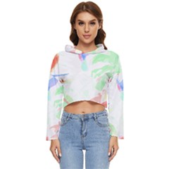 Tropical T- Shirt Tropical Sublime Blossom T- Shirt Women s Lightweight Cropped Hoodie by maxcute