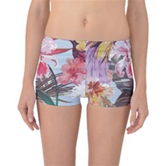 Tropical T- Shirt Tropical Sublime Floral T- Shirt Boyleg Bikini Bottoms by maxcute