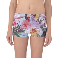 Tropical T- Shirt Tropical Sublime Floral T- Shirt Reversible Boyleg Bikini Bottoms by maxcute