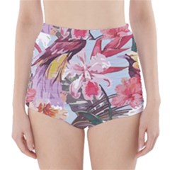 Tropical T- Shirt Tropical Sublime Floral T- Shirt High-waisted Bikini Bottoms by maxcute