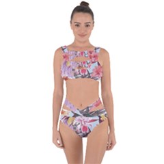 Tropical T- Shirt Tropical Sublime Floral T- Shirt Bandaged Up Bikini Set  by maxcute