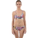 Tropical T- Shirt Tropical Sublime Floral T- Shirt Wrap Around Bikini Set View1