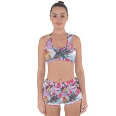 Tropical T- Shirt Tropical Sublime Floral T- Shirt Racerback Boyleg Bikini Set by maxcute