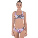 Tropical T- Shirt Tropical Sublime Floral T- Shirt Criss Cross Bikini Set View1