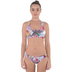 Tropical T- Shirt Tropical Sublime Floral T- Shirt Cross Back Hipster Bikini Set by maxcute