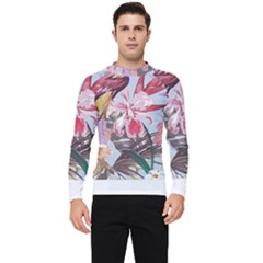 Tropical T- Shirt Tropical Sublime Floral T- Shirt Men s Long Sleeve Rash Guard by maxcute