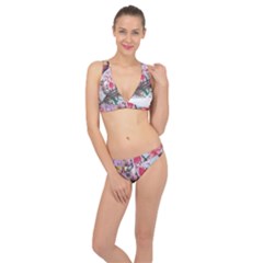 Tropical T- Shirt Tropical Sublime Floral T- Shirt Classic Banded Bikini Set  by maxcute