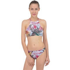 Tropical T- Shirt Tropical Sublime Floral T- Shirt Racer Front Bikini Set by maxcute