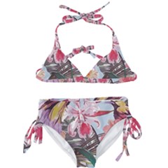 Tropical T- Shirt Tropical Sublime Floral T- Shirt Kids  Classic Bikini Set by maxcute