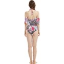 Tropical T- Shirt Tropical Sublime Floral T- Shirt Halter Flowy Bikini Set  View2