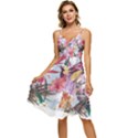 Tropical T- Shirt Tropical Sublime Floral T- Shirt Sleeveless Tie Front Chiffon Dress View1