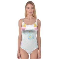 Tropical T- Shirt Tropical Trend Flower De Lis T- Shirt Camisole Leotard  by maxcute