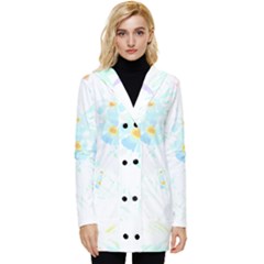 Tropical T- Shirt Tropical Trend Flower De Lis T- Shirt Button Up Hooded Coat  by maxcute