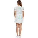 Tropical T- Shirt Tropical Trend Flower De Lis T- Shirt V-Neck High Waist Chiffon Mini Dress View4