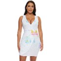 Tropical T- Shirt Tropical Trend Flower De Lis T- Shirt Draped Bodycon Dress View1