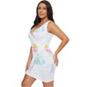 Tropical T- Shirt Tropical Trend Flower De Lis T- Shirt Draped Bodycon Dress View2