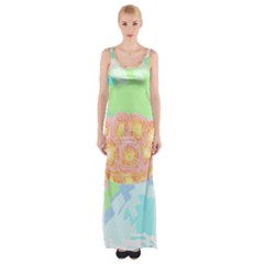 Turtle Lover T- Shirtturtle T- Shirt Thigh Split Maxi Dress by maxcute