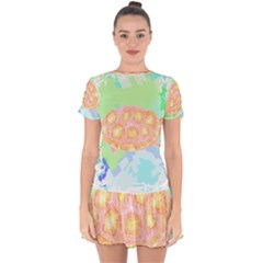 Turtle Lover T- Shirtturtle T- Shirt Drop Hem Mini Chiffon Dress by maxcute