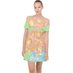 Turtle Lover T- Shirtturtle T- Shirt Off Shoulder Chiffon Dress by maxcute