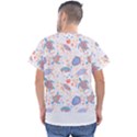 Turtle T- Shirt Sea Turtles Pattern T- Shirt Men s V-Neck Scrub Top View2