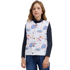 Turtle T- Shirt Sea Turtles Pattern T- Shirt Kid s Short Button Up Puffer Vest	 by maxcute