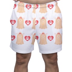 Tzu Dog T- Shirt Shih Tzu Dog Lover Cute Pattern T- Shirt Men s Shorts by maxcute