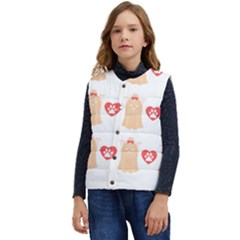 Tzu Dog T- Shirt Shih Tzu Dog Lover Cute Pattern T- Shirt Kid s Short Button Up Puffer Vest	