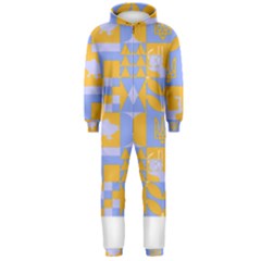 Ukraine T- Shirt Ukraine Pattern Hooded Jumpsuit (men)