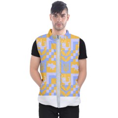 Ukraine T- Shirt Ukraine Pattern Men s Puffer Vest