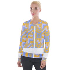 Ukraine T- Shirt Ukraine Pattern Velvet Zip Up Jacket by maxcute