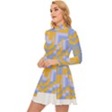 Ukraine T- Shirt Ukraine Pattern Long Sleeve Velour Longline Dress View2