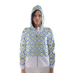 Ukrainian Ornament T- Shirt Folk Ukrainian Ornament, Seamless Pattern T- Shirt Women s Hooded Windbreaker