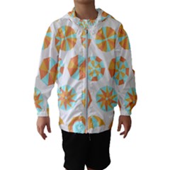 Umbrella T- Shirt Summer Vacation  Umbrella Pattern (sand) T- Shirt Kids  Hooded Windbreaker