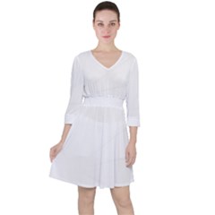 Undulating T- Shirt Undulation T- Shirt Quarter Sleeve Ruffle Waist Dress by maxcute