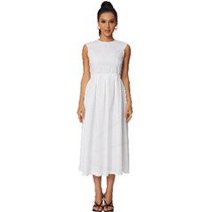 Undulating T- Shirt Undulation T- Shirt Sleeveless Round Neck Midi Dress