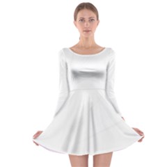 Undulating T- Shirt Waves T- Shirt Long Sleeve Skater Dress by maxcute