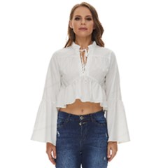 Undulating T- Shirt Waves T- Shirt Boho Long Bell Sleeve Top