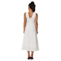 Undulating T- Shirt Waves T- Shirt Sleeveless Cross Front Cocktail Midi Chiffon Dress View4