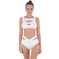 Undulating T- Shirt Waves Bandaged Up Bikini Set  by maxcute